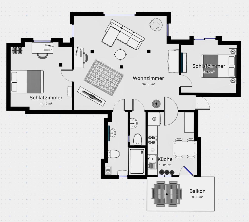 Woelkchen - Wohnung Mit Balkon, Holzdielen & Tv Bremerhaven Exteriör bild